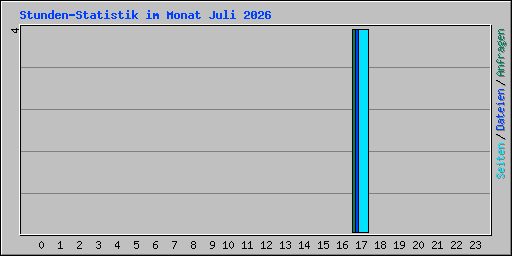 Stunden-Statistik im Monat Juli 2026