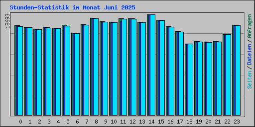 Stunden-Statistik im Monat Juni 2025