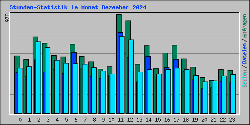 Stunden-Statistik im Monat Dezember 2024